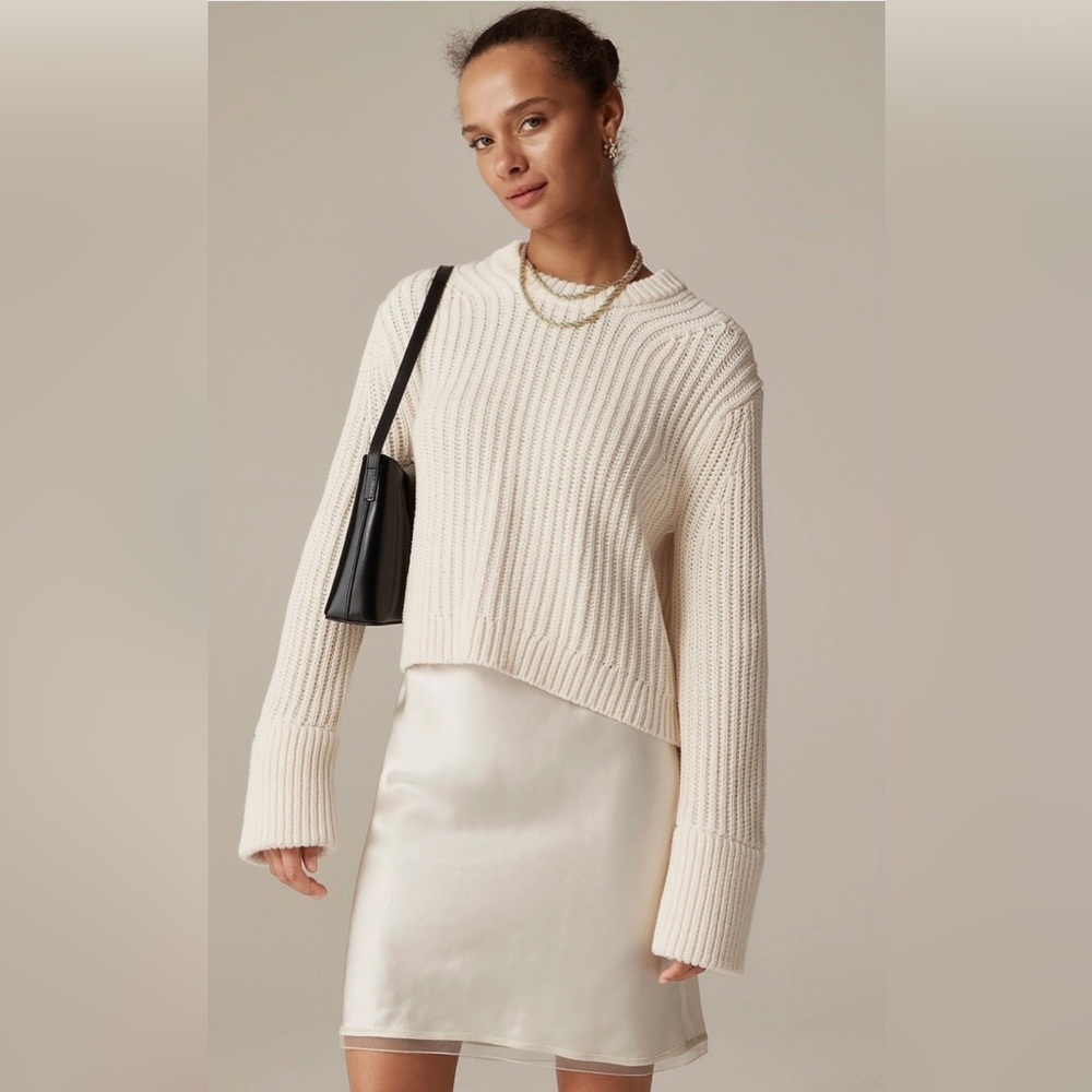 NWT J. Crew Heritage Fisherman Sweater - Picture 2 of 16